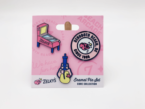 enamel pin accessory pack custom arcade metal detail