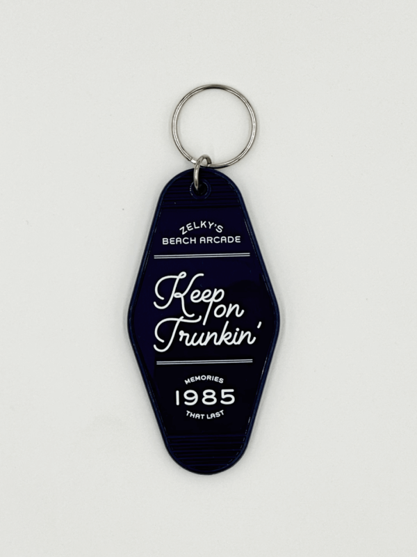 navy arcade hotel keychain accessory