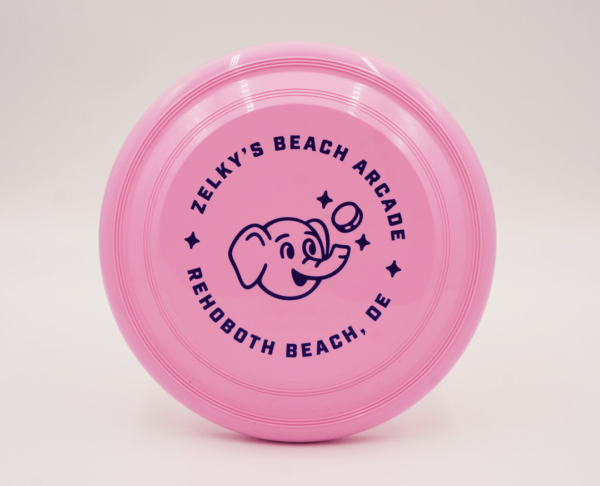 pink plastic athletic frisbee