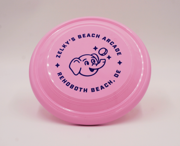 pink plastic athletic frisbee