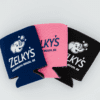 Pink navy black bright color colorful koozie can hugger
